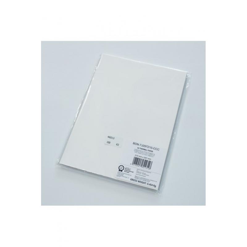 BROTHER Paquete de 100 hojas de papel termico A4