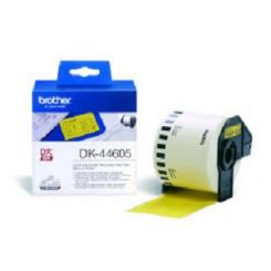 BROTHER Rollo de Papel Continuo Removible Amarillo de 62mm x 30,48m