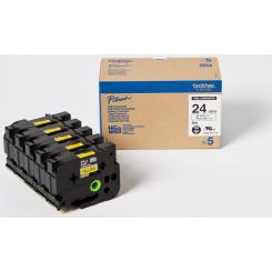 BROTHER Tóner Cinta Alta Calidad 8M amarillo/negro (Pack 5Ud) 24mm