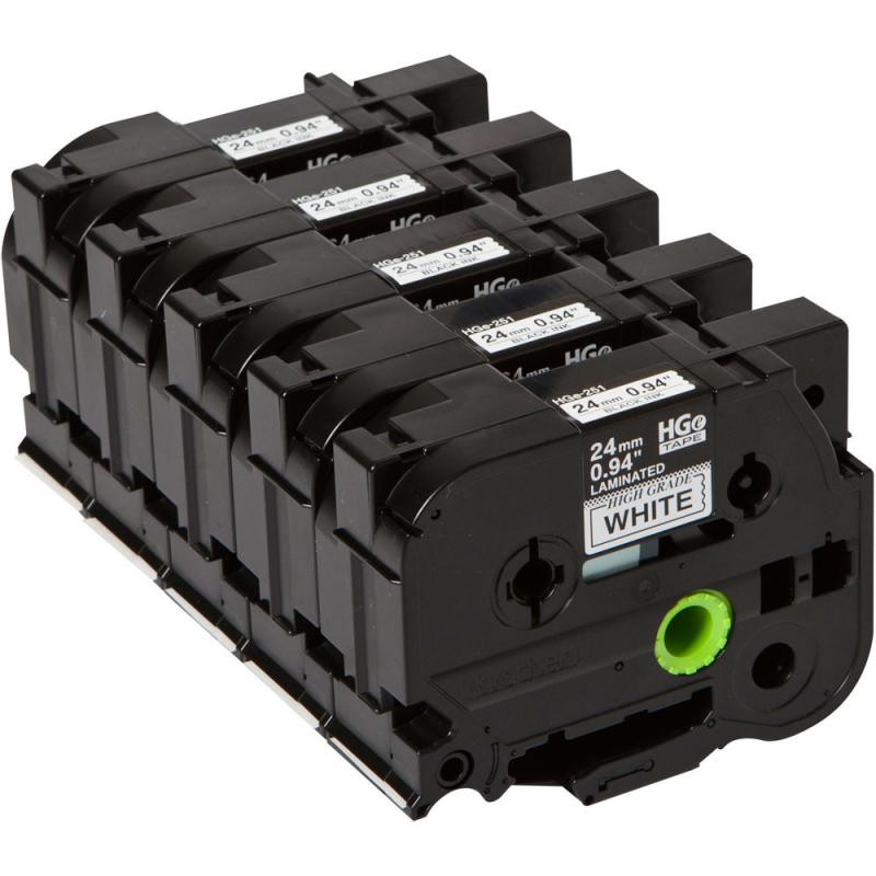 brother-toner-cinta-alta-calidad-8m-blanco-negro-pack-5ud-24mm