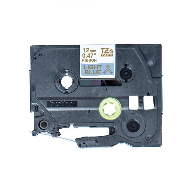 brother-toner-cinta-de-tela-satinada-no-adhesiva-texto-dorado-sobre-tejido-azul-claro-ancho-12mm