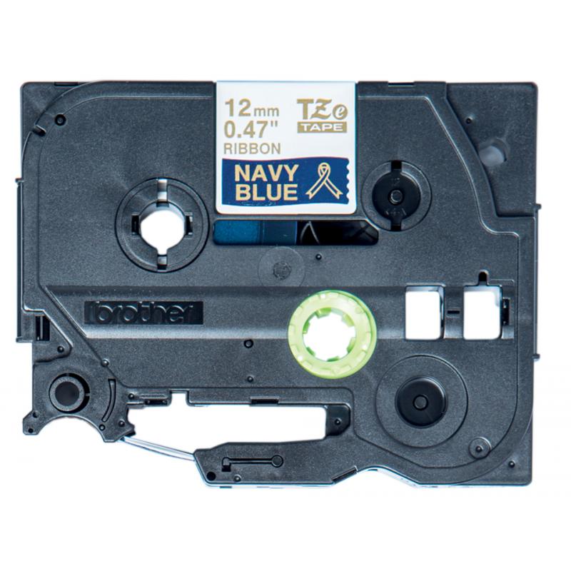 brother-toner-cinta-de-tela-satinada-no-adhesiva-texto-dorado-sobre-tejido-azul-marino