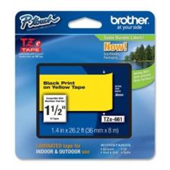 BROTHER Tóner Cinta Laminada amarillo/ negro 36mm