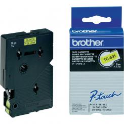 BROTHER Tóner Cinta Laminada amarillo/negro 9mm