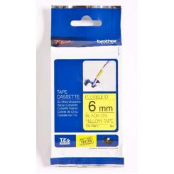 BROTHER Tóner Cinta Laminada amarillo / negro (Flexibles) 6mm