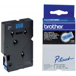 BROTHER Tóner Cinta Laminada Azul/negro 12mm