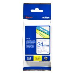BROTHER Tóner Cinta Laminada Blanco/Azul 24mm