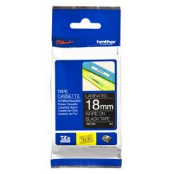BROTHER Tóner Cinta Laminada negro/Blanco 18mm