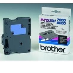 BROTHER Tóner Cinta Laminada negro / Blanco 6 mm