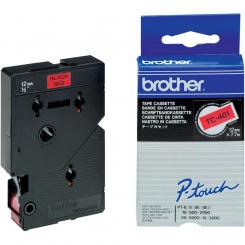 BROTHER Tóner Cinta Laminada Rojo/negro 12mm