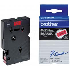 BROTHER Tóner Cinta Laminada Rojo / negro 9 mm