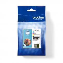 BROTHER Tóner Multipack Tinta para DCPj1200W LC424Val /  hasta 750 pág. x color
