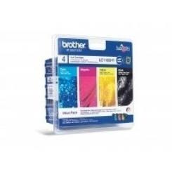BROTHER Tóner Pack Cartuchos negro, cian, magenta y amarillo  MFC-6490Cw,  de Alta Capacidad, 900 pag