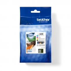 BROTHER Tóner Pack de 4 Cartuchos de Tinta negro cian magenta y amarillo LC426Val/LC426Val