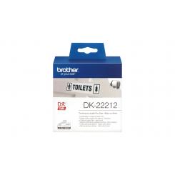 BROTHER Tóner Rollo de Cinta de Pelicula Plastica continua Blanca de 62mm X 15,24M