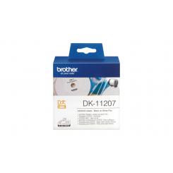 BROTHER Tóner Rollo de Etiquetas Plasticas para Cd/Dvd de 58mmX58mm de 100 Uds.