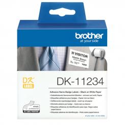 BROTHER Tóner Rollo de Etiquetas Precortadas de Identificacion 260 Etiquetas Blancas de 60 X 86 mm