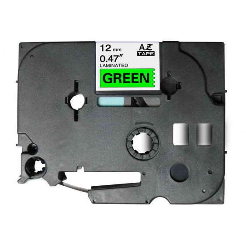 brother-tze731-cinta-laminada-generica-de-etiquetas-texto-negro-sobre-fondo-verde-ancho-12mm-x-8-metros