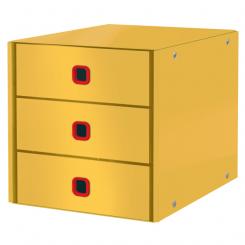 LEITZ Bucs de 3 cajones Click & Store Cosy (290x283x360mm), amarillo