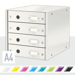 LEITZ Bucs de 4 cajones Click & Store (290x283x360mm), blanco
