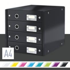 LEITZ Bucs de 4 cajones Click & Store (290x283x360mm), negro