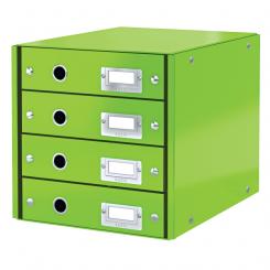 LEITZ Bucs de 4 cajones Click & Store (290x283x360mm), verde