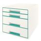 bucs-de-cajones-wow-desk-cube-4-cajones-2-grandes-y-2-pequenos-turquesa-blanco