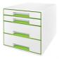 bucs-de-cajones-wow-desk-cube-4-cajones-2-grandes-y-2-pequenos-verde-blanco