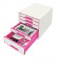 bucs-de-cajones-wow-desk-cube-5-cajones-1-grande-y-4-pequenos-fucsia-blanco
