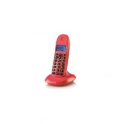 Motorola C1001 Teléfono DECT Identificador de llamadas Cereza