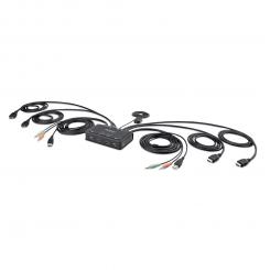 StarTech.com C2-DH46-UA2-CBL-KVM interruptor KVM Negro