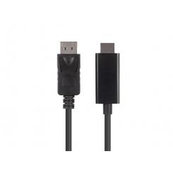Lanberg CA-DPHD-11CC-0010-BK cambiador de género para cable DisplayPort HDMI Negro