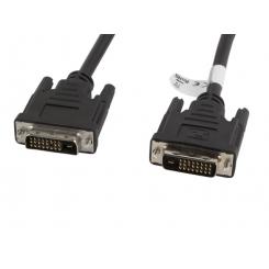 Lanberg CA-DVID-10CC-0030-BK Dvi-D (24+1Pol) Stecker auf Dvi-D (24+1Pol) Stecker Dual Link Kabel, 3m schwarz cable DVI Negro