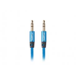 Lanberg CA-MJMJ-10CU-0010-BL cable de audio 1 m 3,5mm Azul