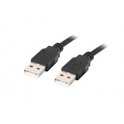 Lanberg CA-USBA-20CU-0018-BK cable USB 1,8 m USB 2.0 Negro