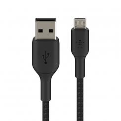 Belkin CAB007bt1MBK cable USB 1 m USB A Micro-USB A Negro