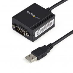 StarTech.com Cable 1,8m USB a Puerto Serie Serial RS232 DB9 con Retención del Puerto de Asignación COM