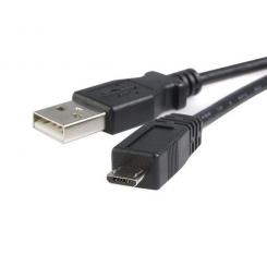 StarTech.com Cable 3m Micro USB B a USB A Cargador para Teléfono Móvil Datos USB 2.0 - Macho a Macho - Negro