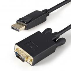 StarTech.com Cable 91cm de Vídeo Adaptador Conversor DisplayPort DP a VGA - Convertidor Activo - 1080p - Negro
