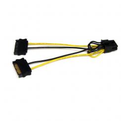 StarTech.com Cable Adaptador 15cm Alimentación SATA a Conector 8 Pines de Corriente de Tarjeta Gráfica PCI Express PCIe