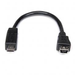 StarTech.com Cable Adaptador 15cm Mini USB a Micro USB - 1x MicroUSB-B Macho - 1x MiniUSB-B Hembra