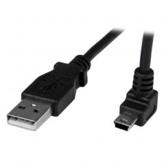 StarTech.com Cable Adaptador 1m USB A Macho a Mini USB B Macho Acodado en Ángulo hacia Arriba