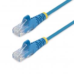 StarTech.com Cable Cat6 de 1,5m - Delgado - con Conectores RJ45 sin Enganches - Azul