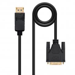 NANOCABLE Cable conversor DISPLAYPORT a DVI, DP/M - DVI/M, Negro, 2.0 M