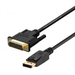 Cable conversor DisplayPort a DVI, DP/M - DVI/M, Negro, 2.0m