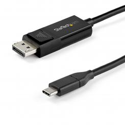 StarTech.com Cable de 1m USB-C a DisplayPort 1.4 - Convertidor Bidireccional Adaptador de Vídeo USB Tipo C - HBR3/HDR/DSC - Cable Conversor para Monitor DP 8K 60Hz - Thunderbolt 3