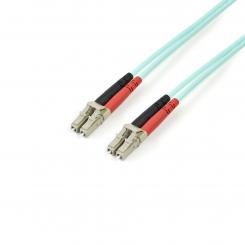 StarTech.com Cable de 3m de Fibra Óptica Multimodo LC/UPC a LC/UPC OM4 - 50/125µm - Fibra LOMMF/VCSEL - Redes de 100G - Cable LSZH - Baja Pérdida de Inserción - Low Insertion Loss