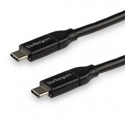 StarTech.com Cable de 3m USB-C a USB-C con capacidad para Entrega de Alimentación de 5A - USB TipoC - Cable de Carga USBC - USB 2.0