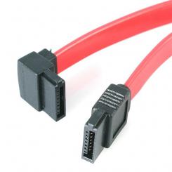 StarTech.com Cable de 45cm de Datos SATA en Ángulo Recto a la Izquierda Acodado 7 Pines - 2x Serial ATA Macho