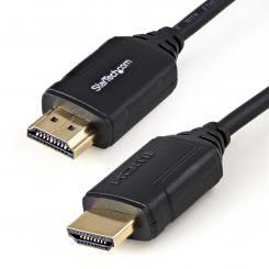 StarTech.com Cable de 50cm HDMI 2.0 Certificado Premium con Ethernet - HDMI de Alta Velocidad Ultra HD de 4K a 60Hz HDR10 - para Monitores o TV UHD